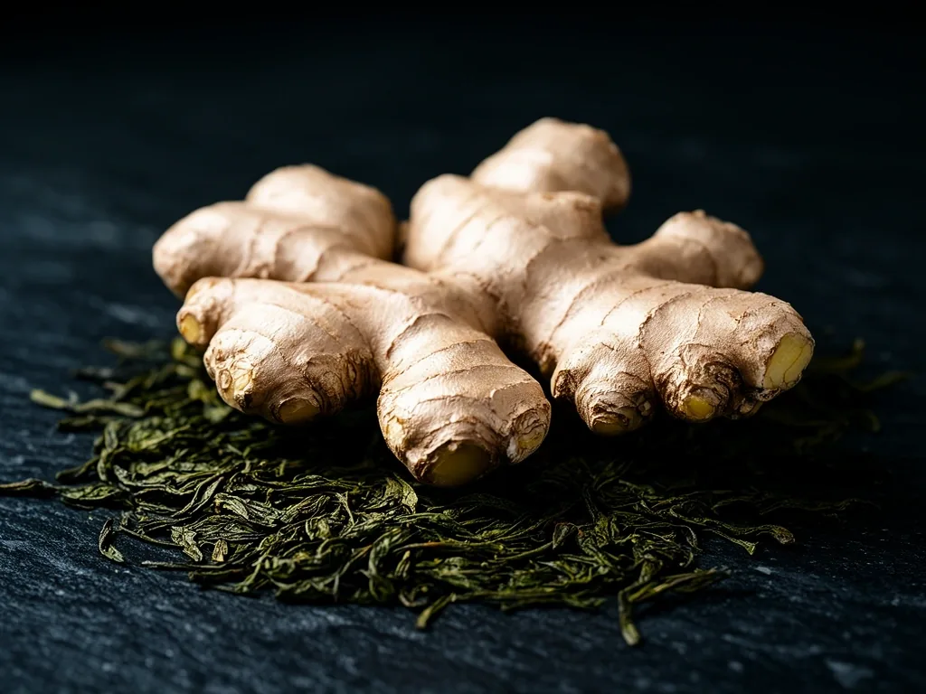 Green Tea and Ginger ingredients